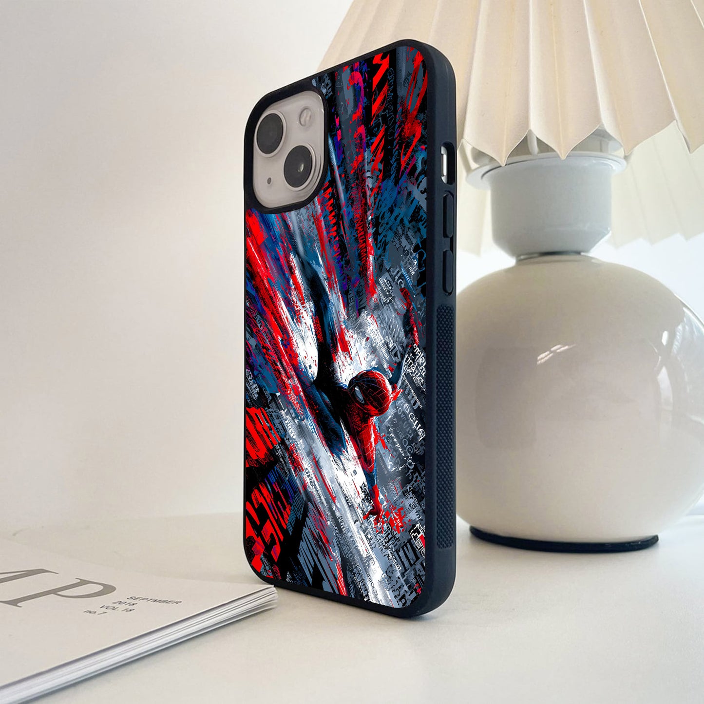 Spiderman Urban Chaos Glass Case
