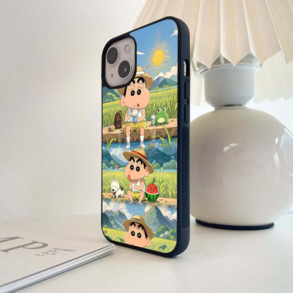 Shinchan Farm Days Glass Case