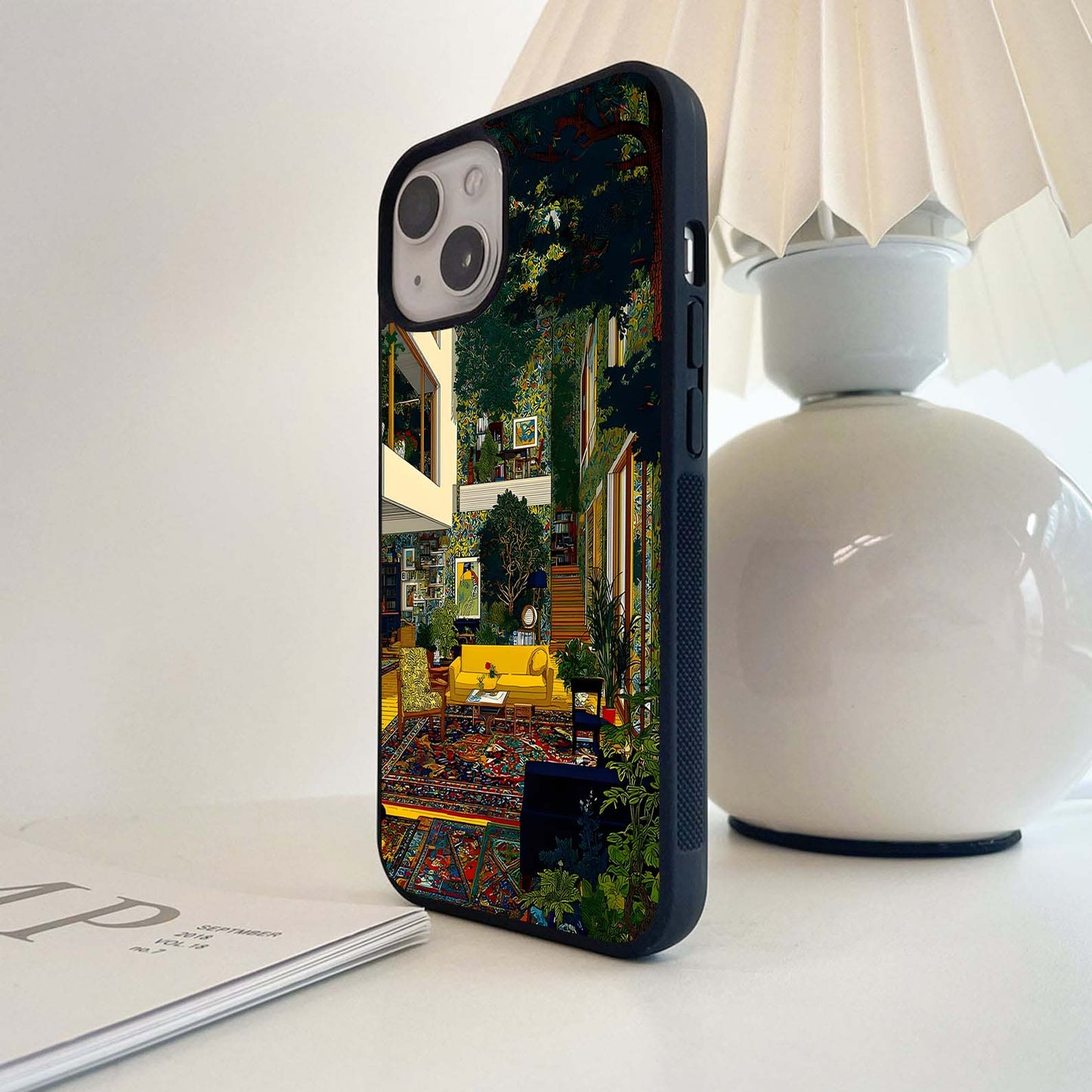 Modern Jungle Living Glass Case