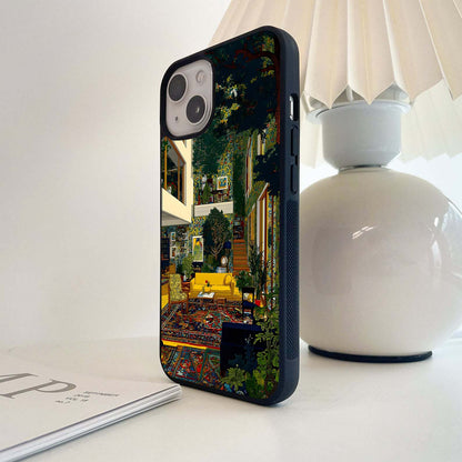 Modern Jungle Living Glass Case