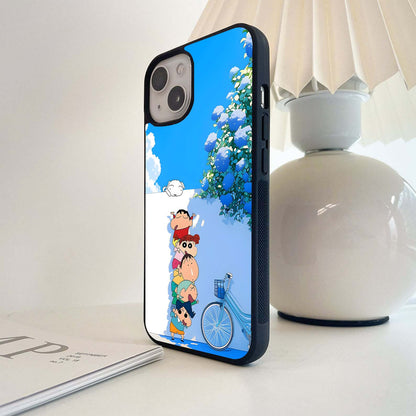 Shinchan Peace Scene Glass Case
