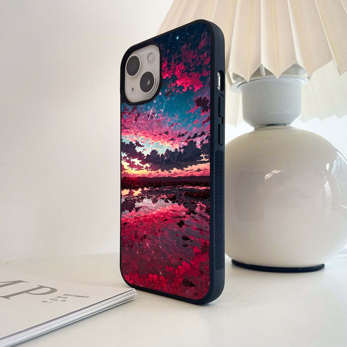 Cosmic Twilight Reflection Glass Case