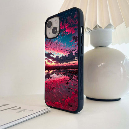Cosmic Twilight Reflection Glass Case