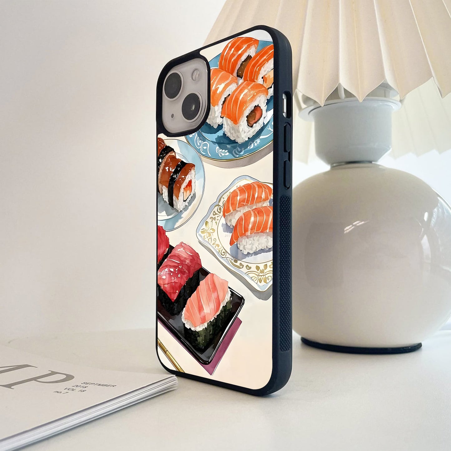 Fresh Sushi Feast Glass Case