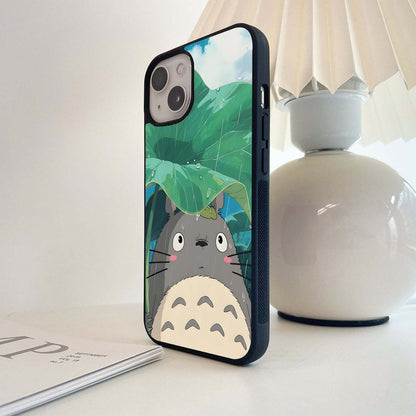 Rainy Totoro Shelter Glass Case