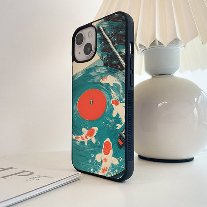 Koi Melody Waves Glass Case