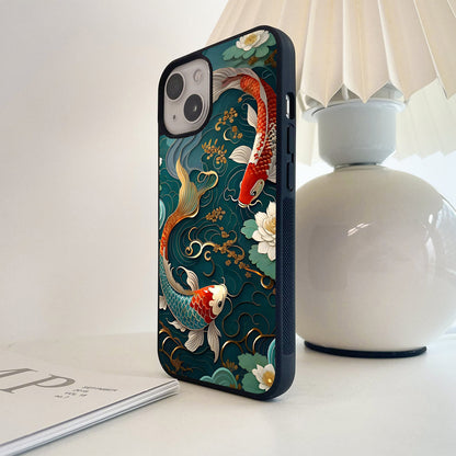 Lotus Koi Dreams Glass Case