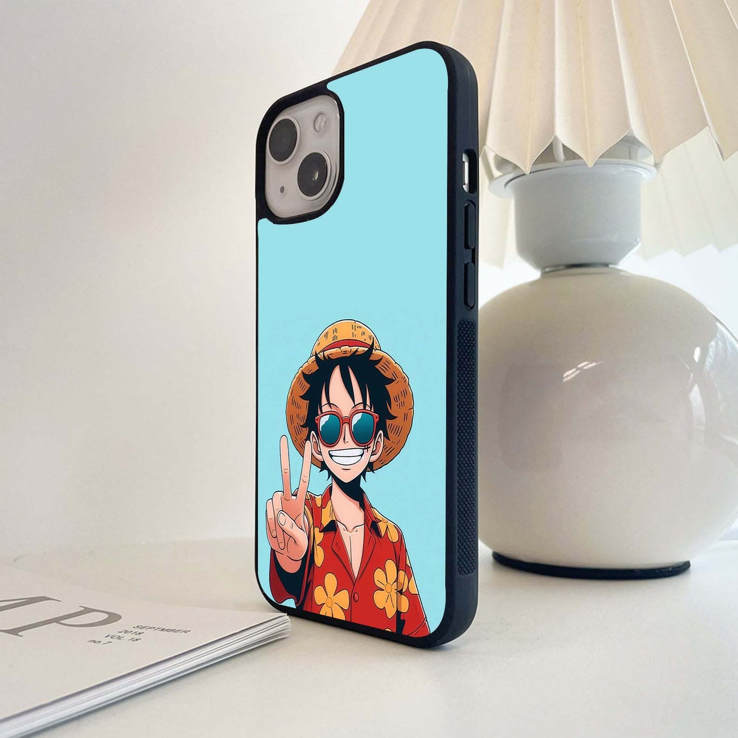 Luffy Summer Anime Vibe Glass Case