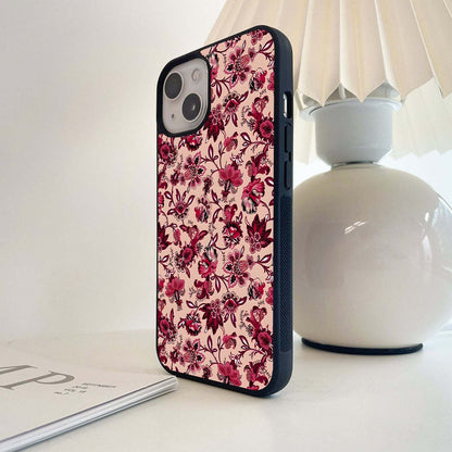 Crimson Rose Charm Glass Case