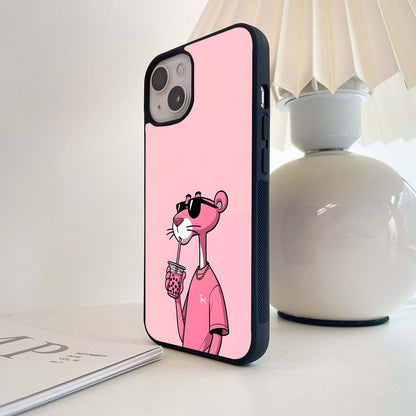 Pink Panther Glass Case