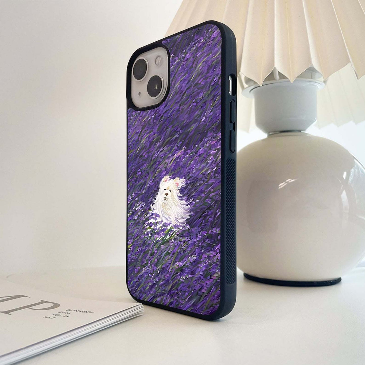 Lavender Dream Field Glass Case