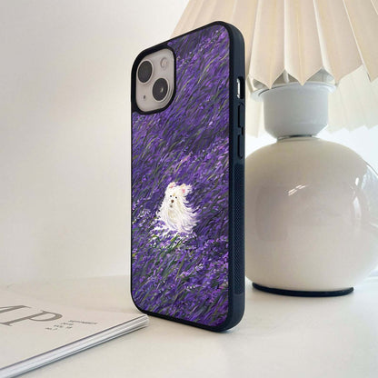 Lavender Dream Field Glass Case