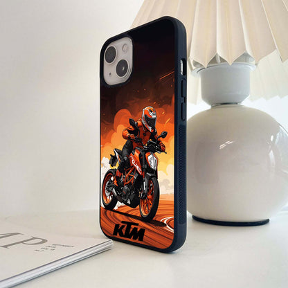 KTM Orange Rush Glass Case