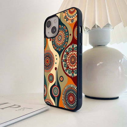 Colorful Ethnic Pattern Glass Case