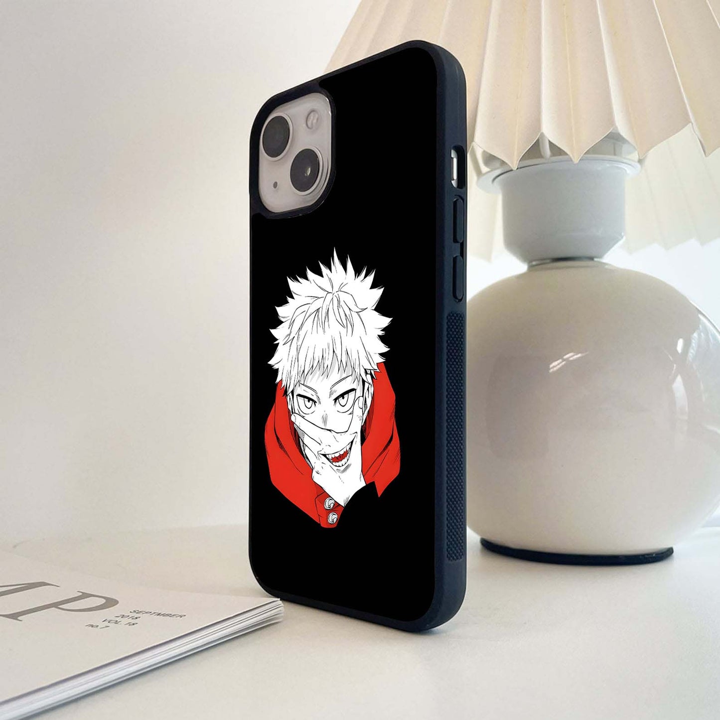 Crimson Chaos Smile Glass Case