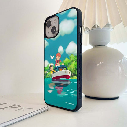 Ponyo River Escape Glass Case
