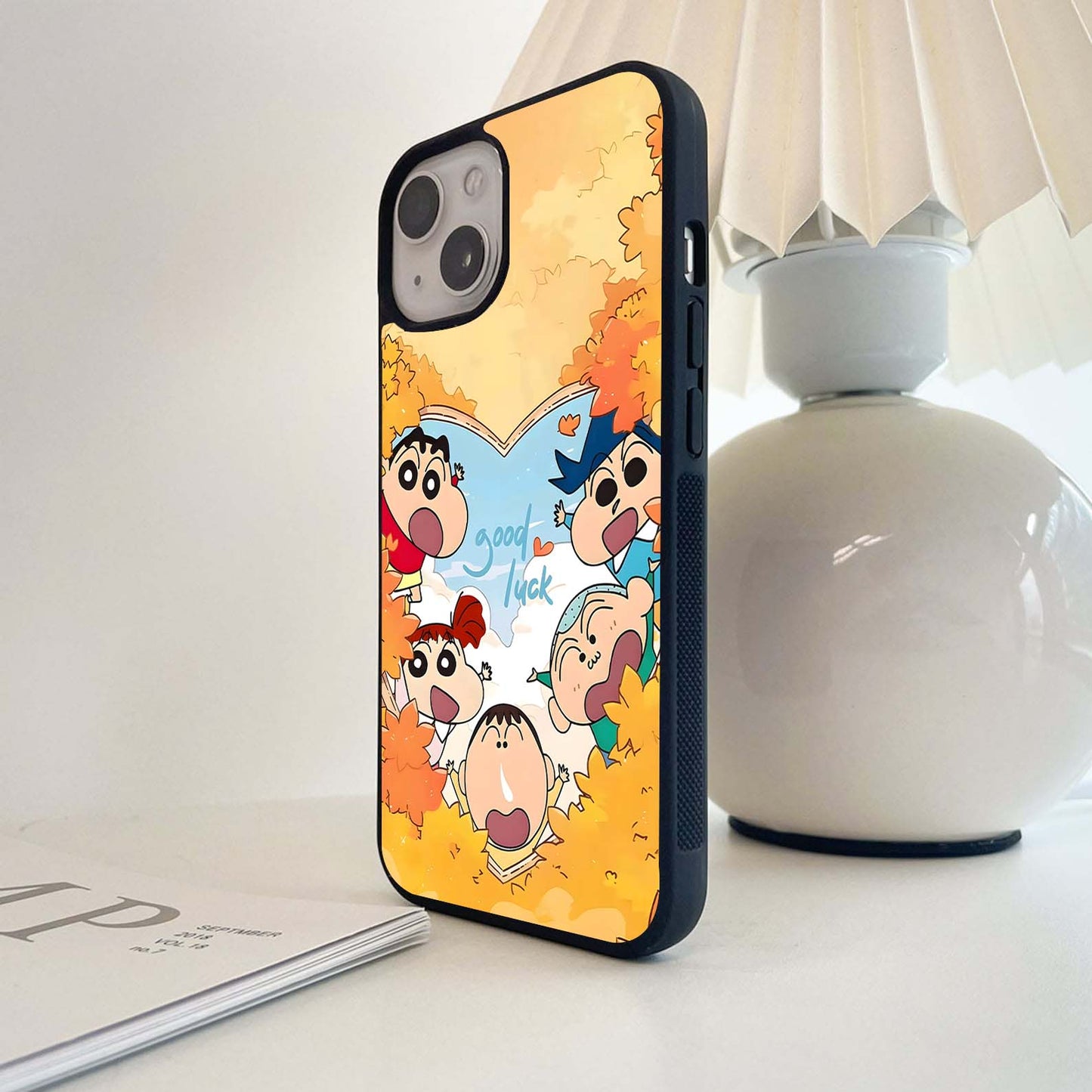 Shinchan Autumn Joy Glass Case