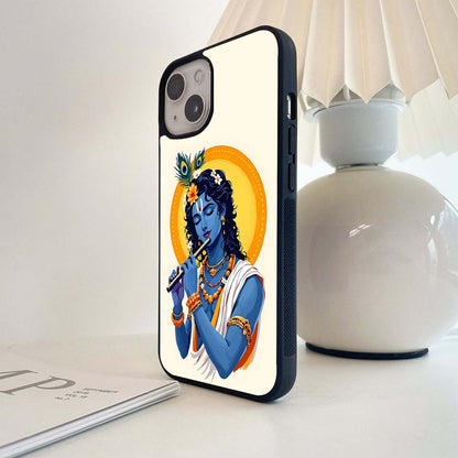 Krishna Eternal Flute Glass Case