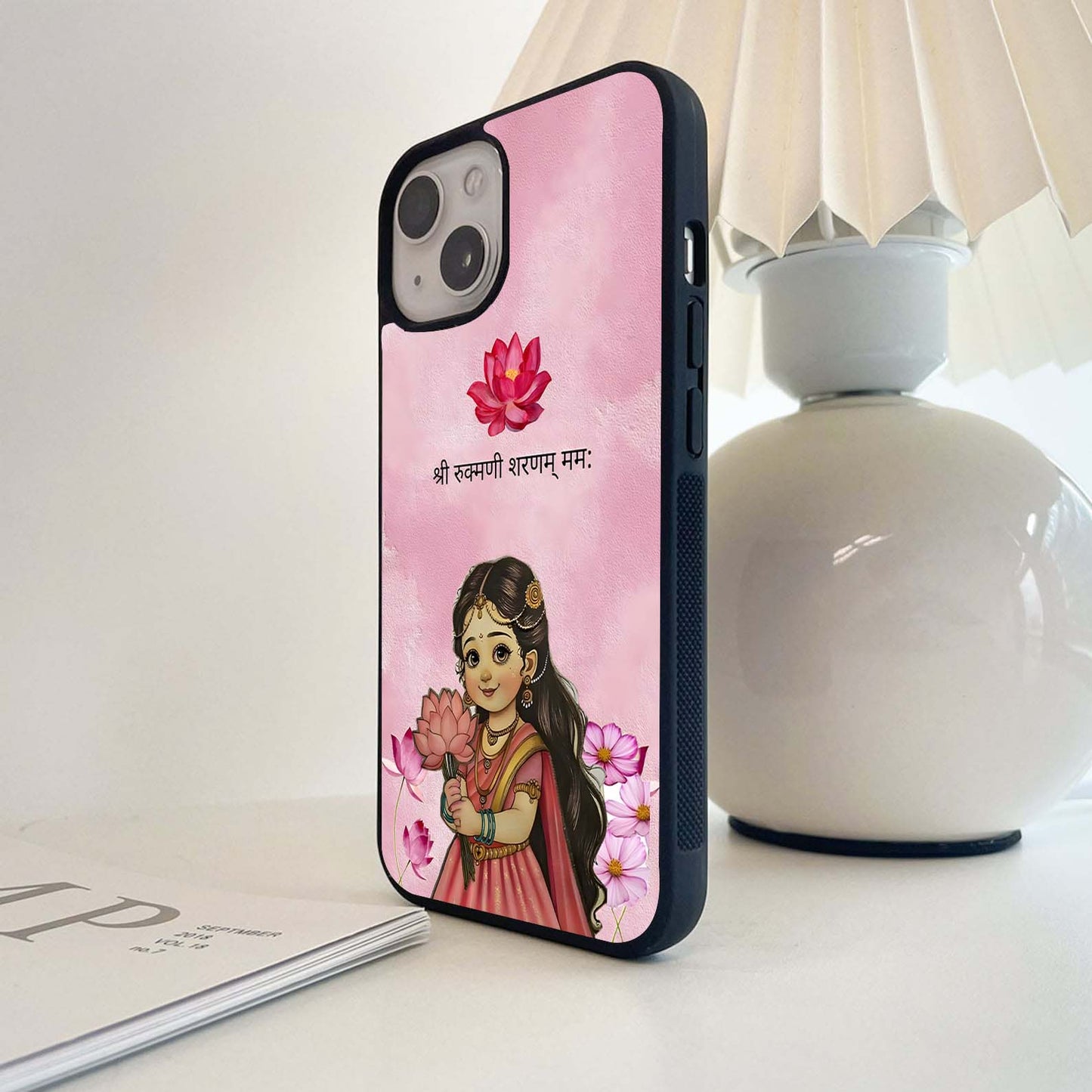 Radha Pink Blossom Glass Case
