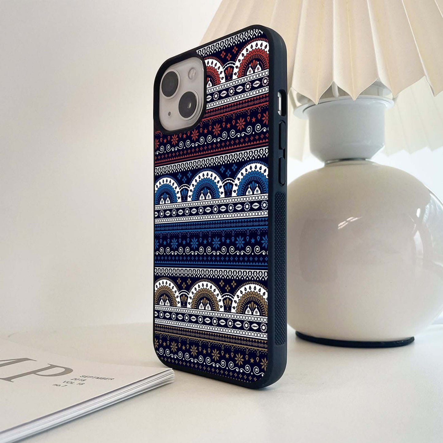 Geomatric Pattern Glass Case