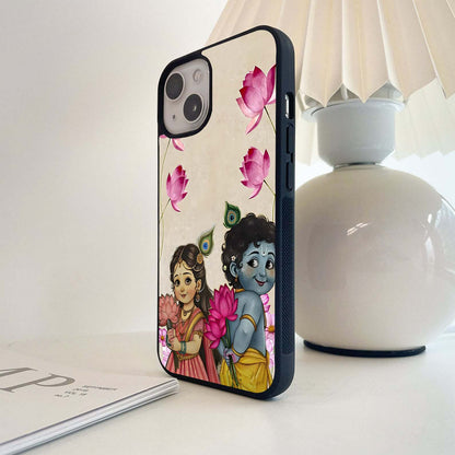 Krishna Eternal Lotus Glass Case