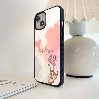 Krishna Lotus Dreams Glass Case