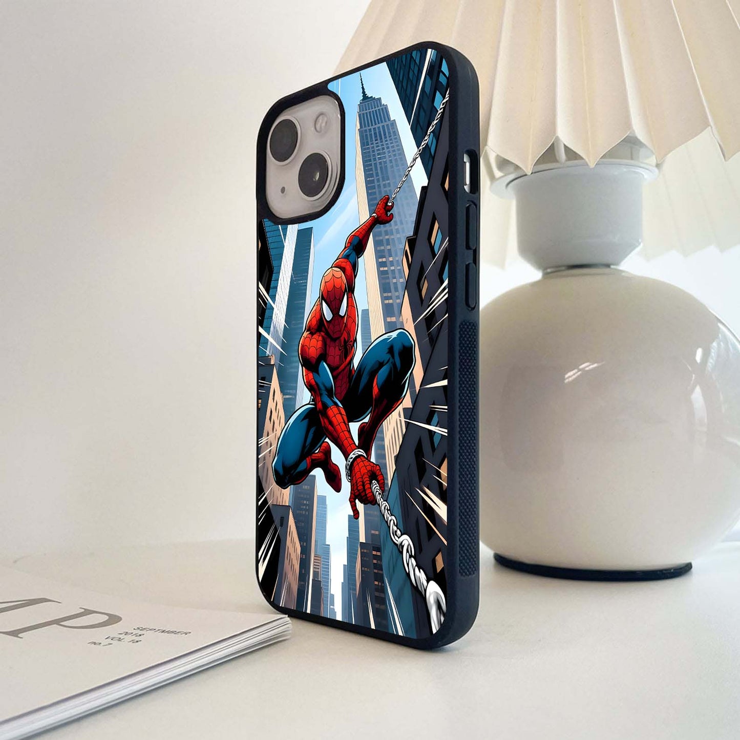 Spiderman Pixel Rush Glass Case