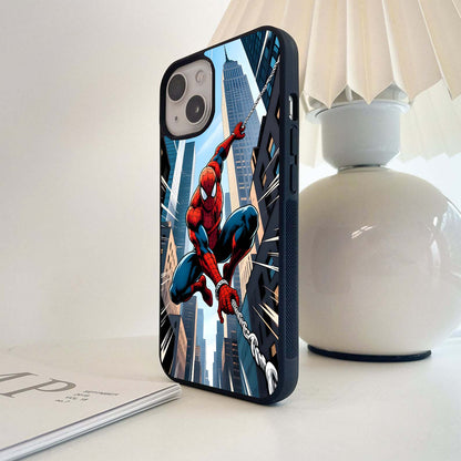 Spiderman Pixel Rush Glass Case