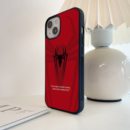 Spiderman Great Responsibility Glass Case