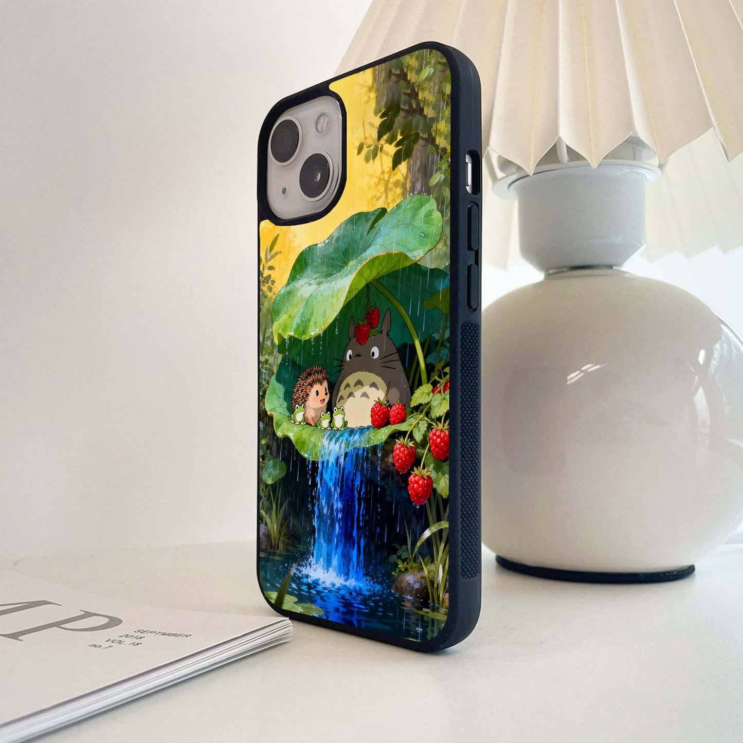 Totoro Rain Shelter Glass Case
