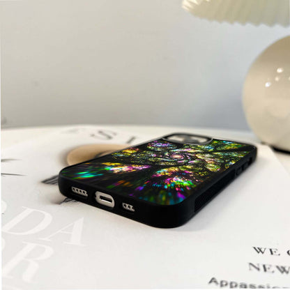 Radiant Forest Spiral Glass Case