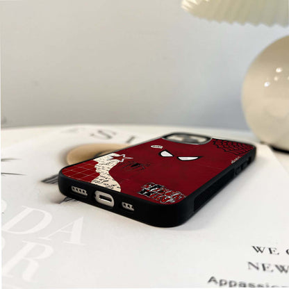 Spiderman Red Shadow Glass Case