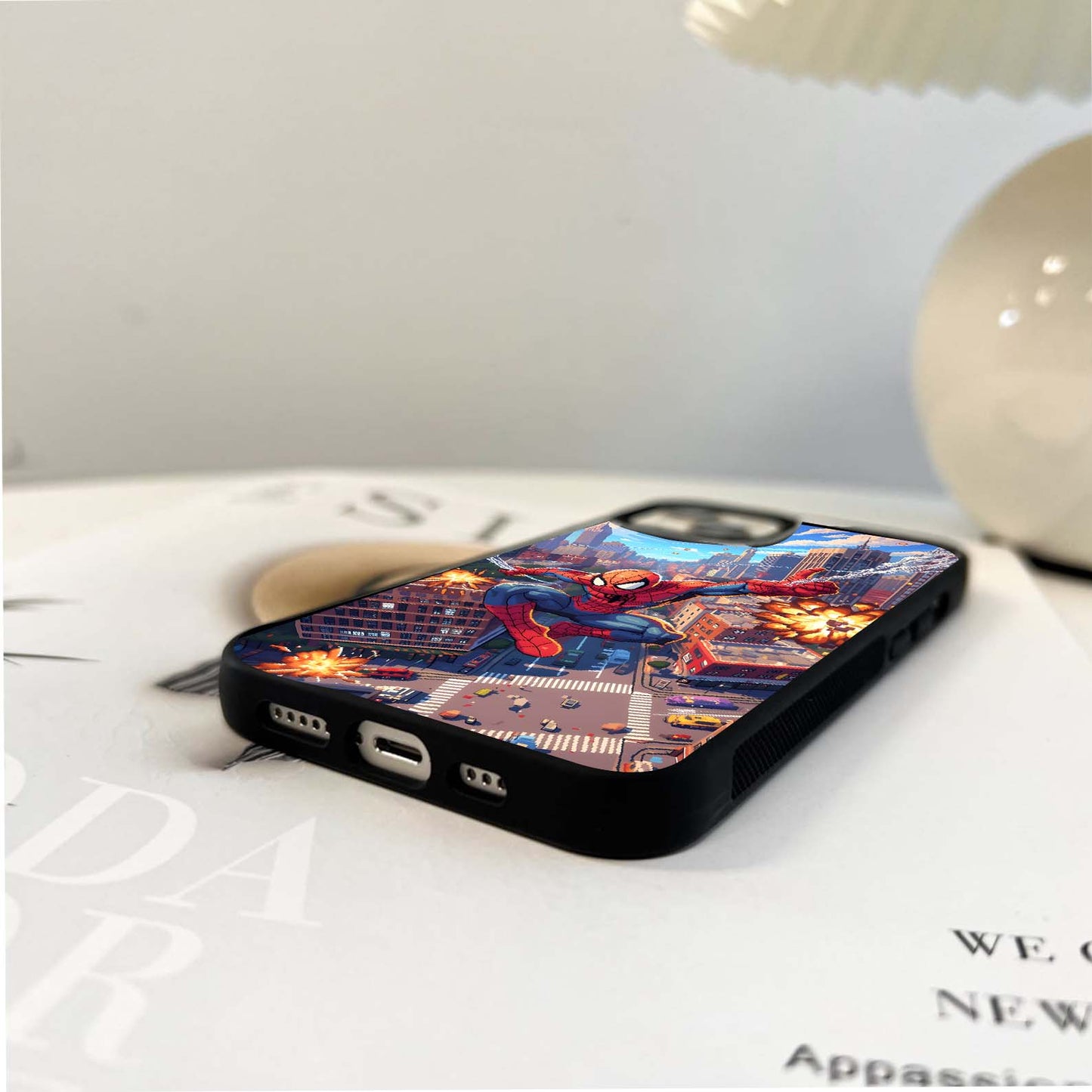 Spiderman Web Attack Glass Case