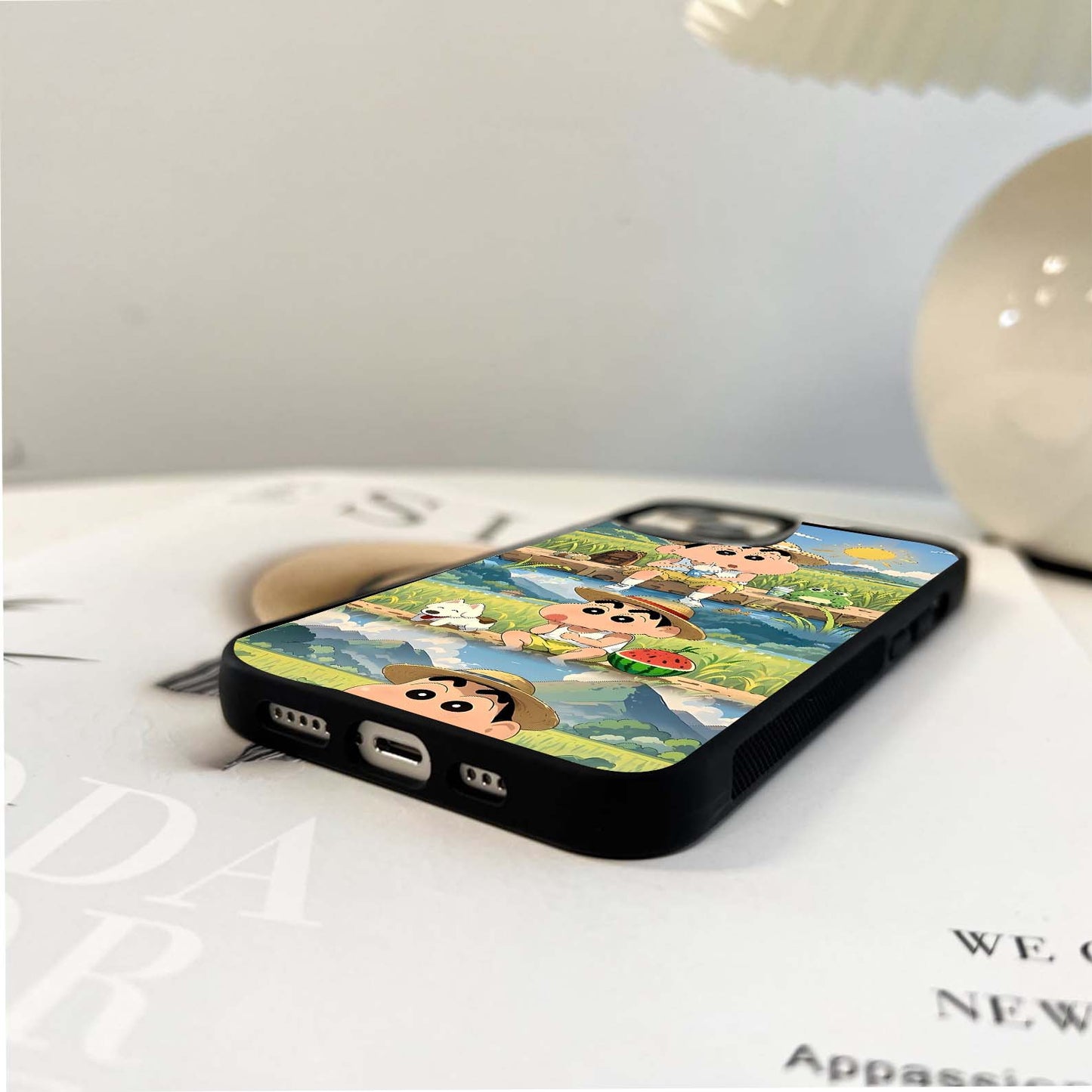 Shinchan Farm Days Glass Case