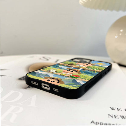 Shinchan Farm Days Glass Case