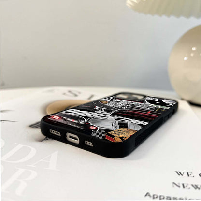 Porsche Racing Collage Glass Case