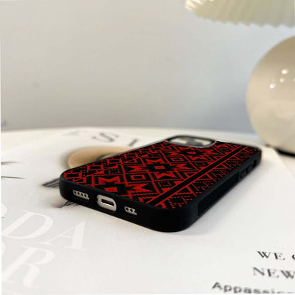 Red Turkish Pattern Glass Case