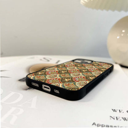 Royal Paisley Bloom Glass Case