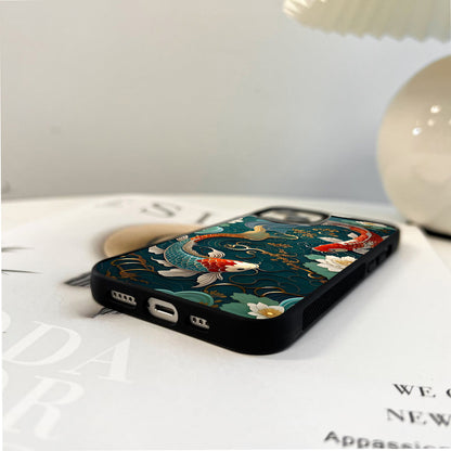 Lotus Koi Dreams Glass Case