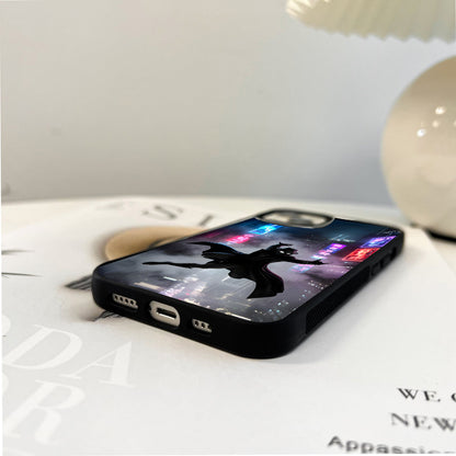 Noir Neon Phantom Glass Case