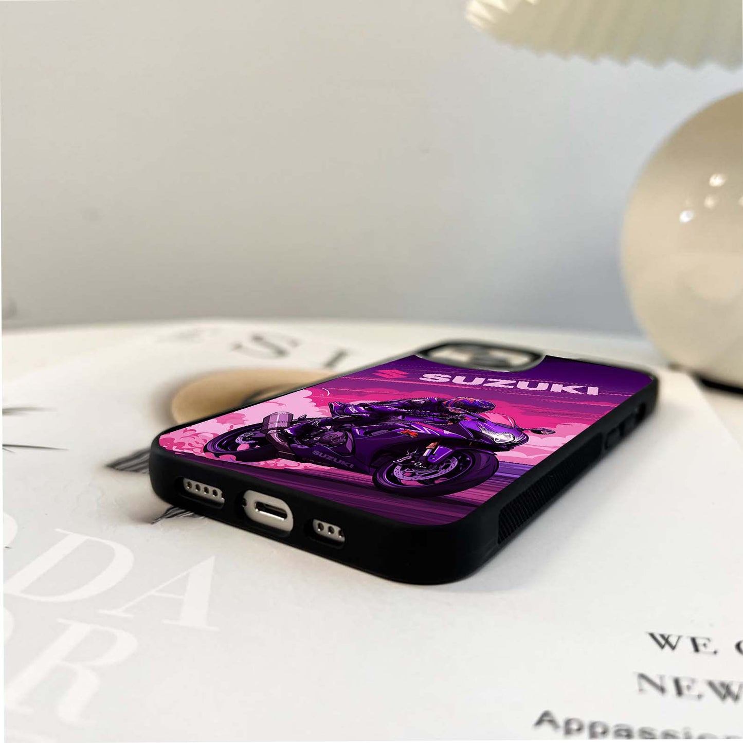 Suzuki Purple Velocity Glass Case