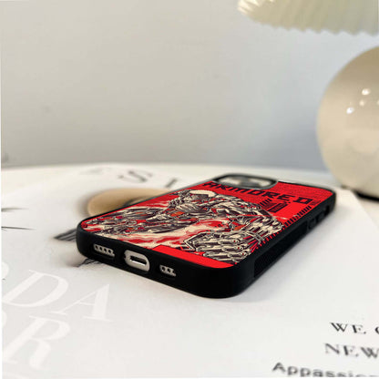 Crimson Mecha Titan Glass Case