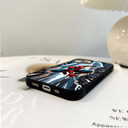 Spiderman Pixel Rush Glass Case