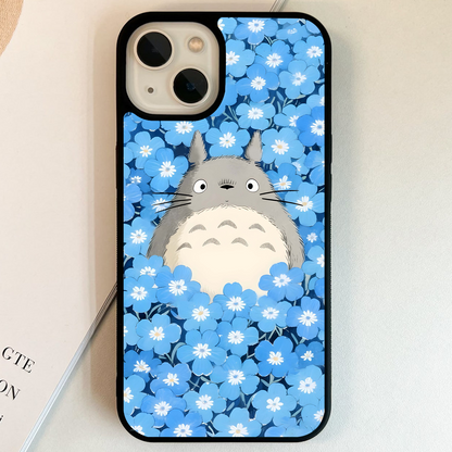 Blue Blossom Totoro Glass Case