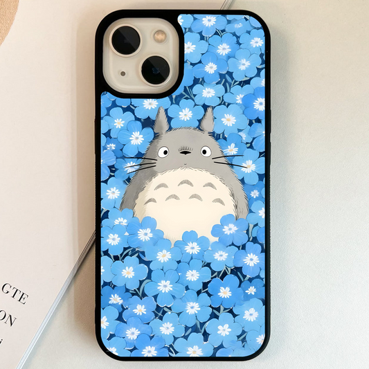 Blue Blossom Totoro Glass Case