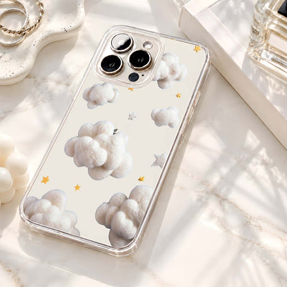 Fluffy Star Clouds Clear Silicon Cover
