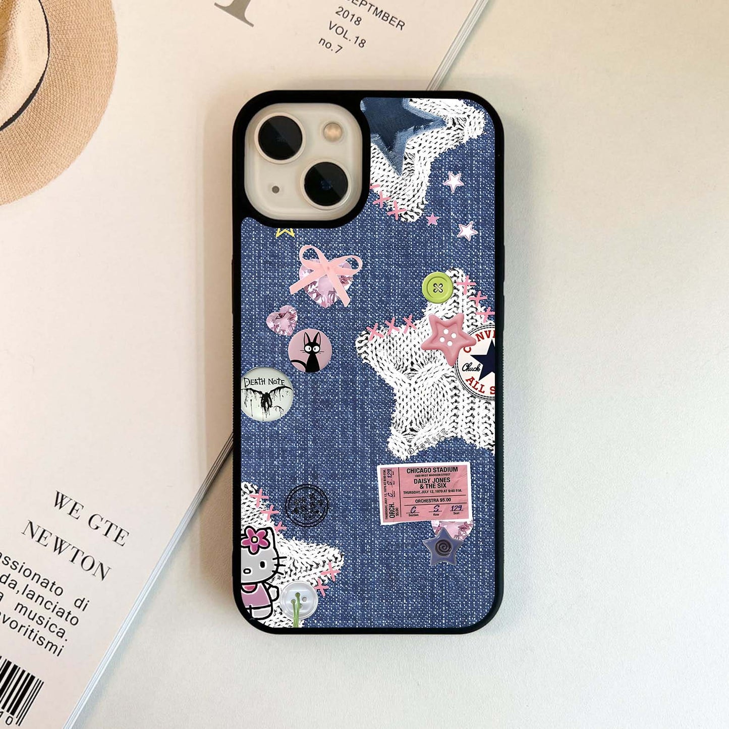 Fondoss cute Pattern Glass Case