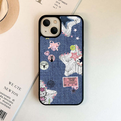 Fondoss cute Pattern Glass Case