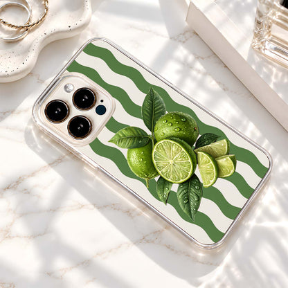 Fresh Green Limes Clear Silicon Cover