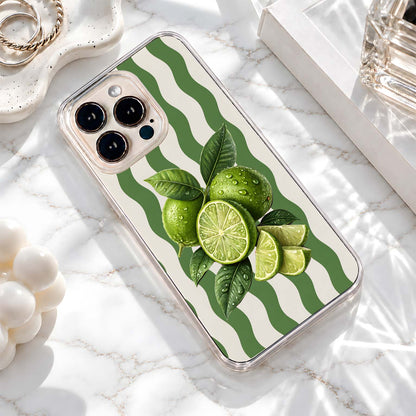Fresh Green Limes Clear Silicon Cover